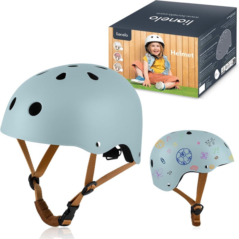 Helmet Explorer Adjustable Certified Kids' Safety Helmet Size S(50-56cm) Impact-Absorbing & Ventilated Designed for Creative Chalk & Marker Customization, Cycling & Outdoor Adventures