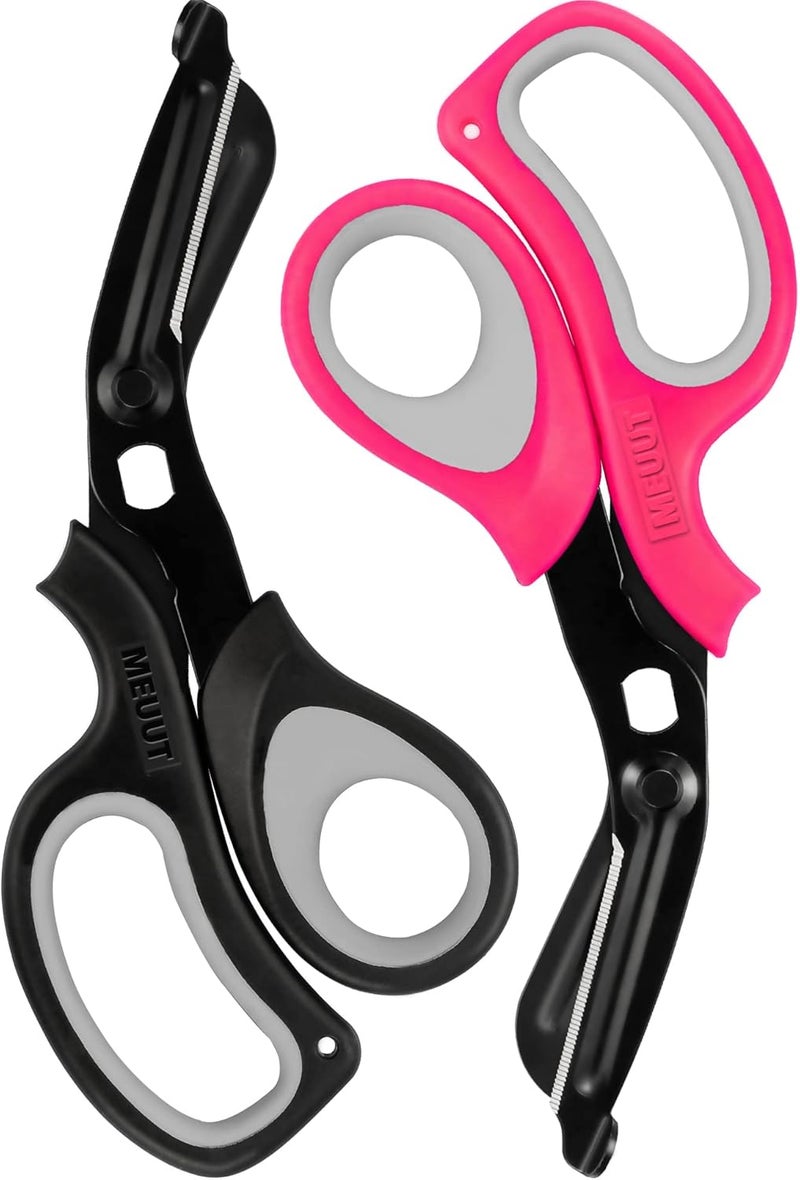 MEUUT 2 Pack Medical Scissors Trauma Shears -8 inch Patented Bandage Scissor Heavy Duty Surgical Grade EMT Scissors for EMT Workers Doctors Nurses - Image 1