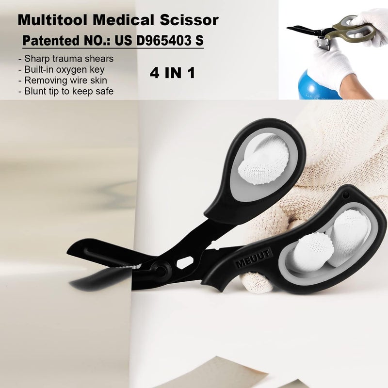 MEUUT 2 Pack Medical Scissors Trauma Shears -8 inch Patented Bandage Scissor Heavy Duty Surgical Grade EMT Scissors for EMT Workers Doctors Nurses - Image 5