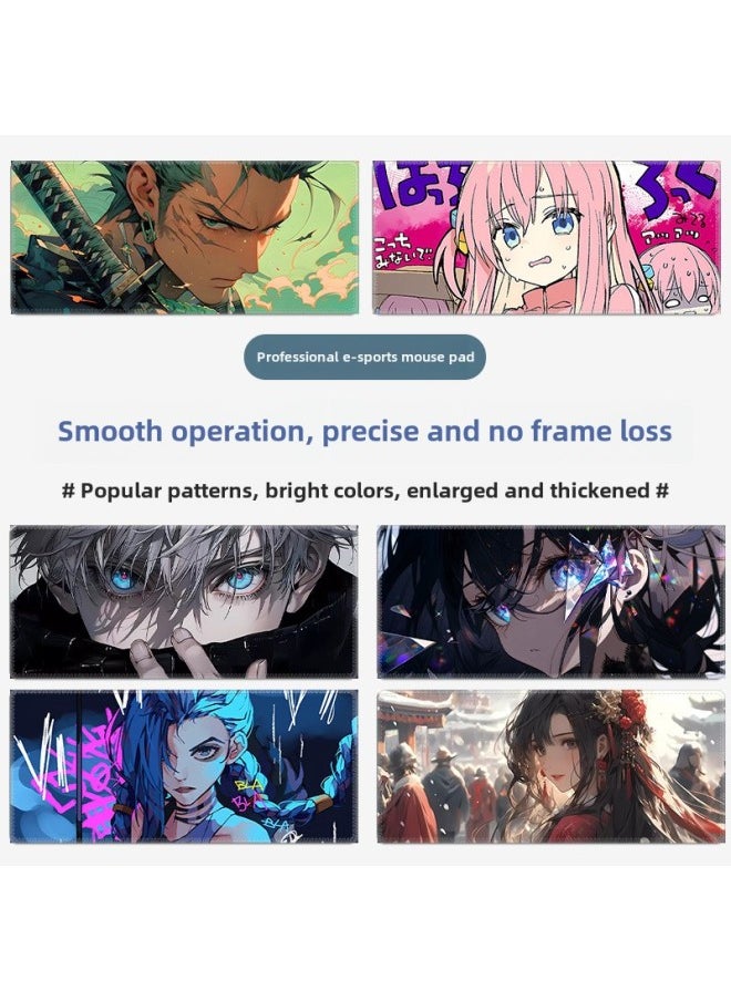 Generic - Two-dimensional Super Thickened Anime Mouse Pad E-sports Office Lock Edge Table Pad Cool Game Mouse Pad Customization-Color:900*400-Pattern:Sbd-007 | - Image 1