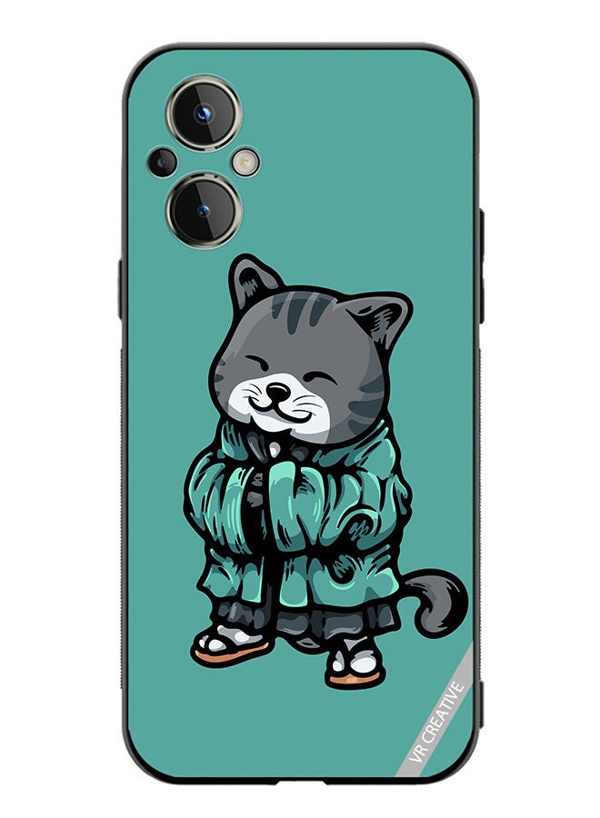 VR CREATIVE Protective Case Cover For OnePlus Nord N20 5G Kimano Cat Design Multicolour - Image 1