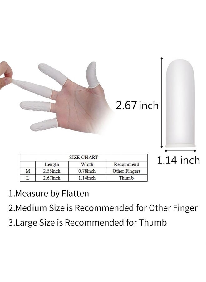 tifanso - Finger Cots Finger Protectors, Large Finger Gloves Disposable, Finger Covers Protection for Finger Tips, Finger Sleeve Thumb Protector Fingertip Protector Thumb Cover(Approx.210 PCS) - Image 1