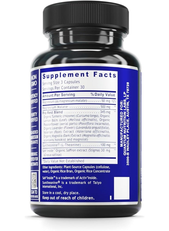 Quantum Nutrition Quantum Relax and Slumber Capsules for Men and Women - Image 2