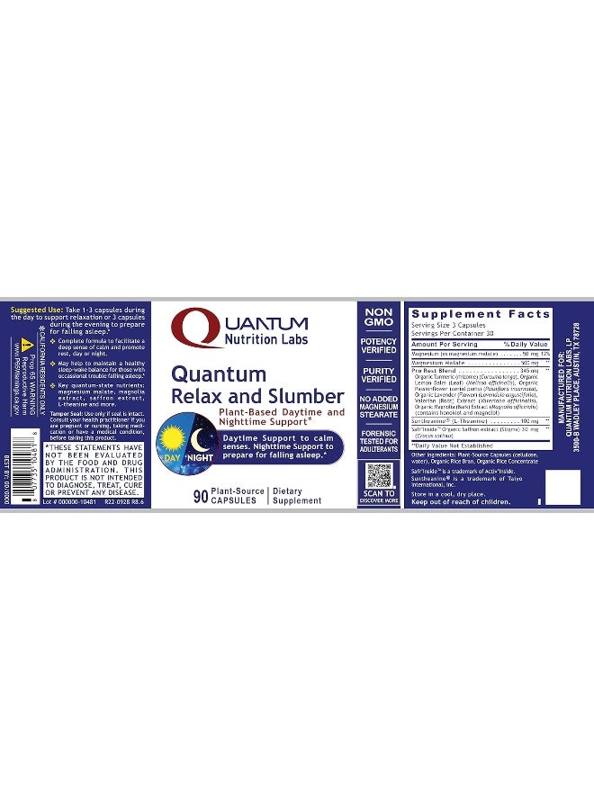 Quantum Nutrition Quantum Relax and Slumber Capsules for Men and Women - Image 5