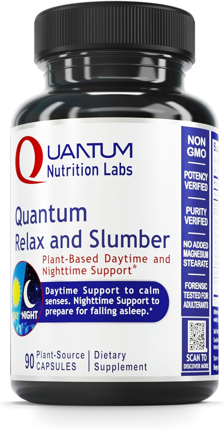 Quantum Nutrition Quantum Relax and Slumber Capsules for Men and Women - Image 1