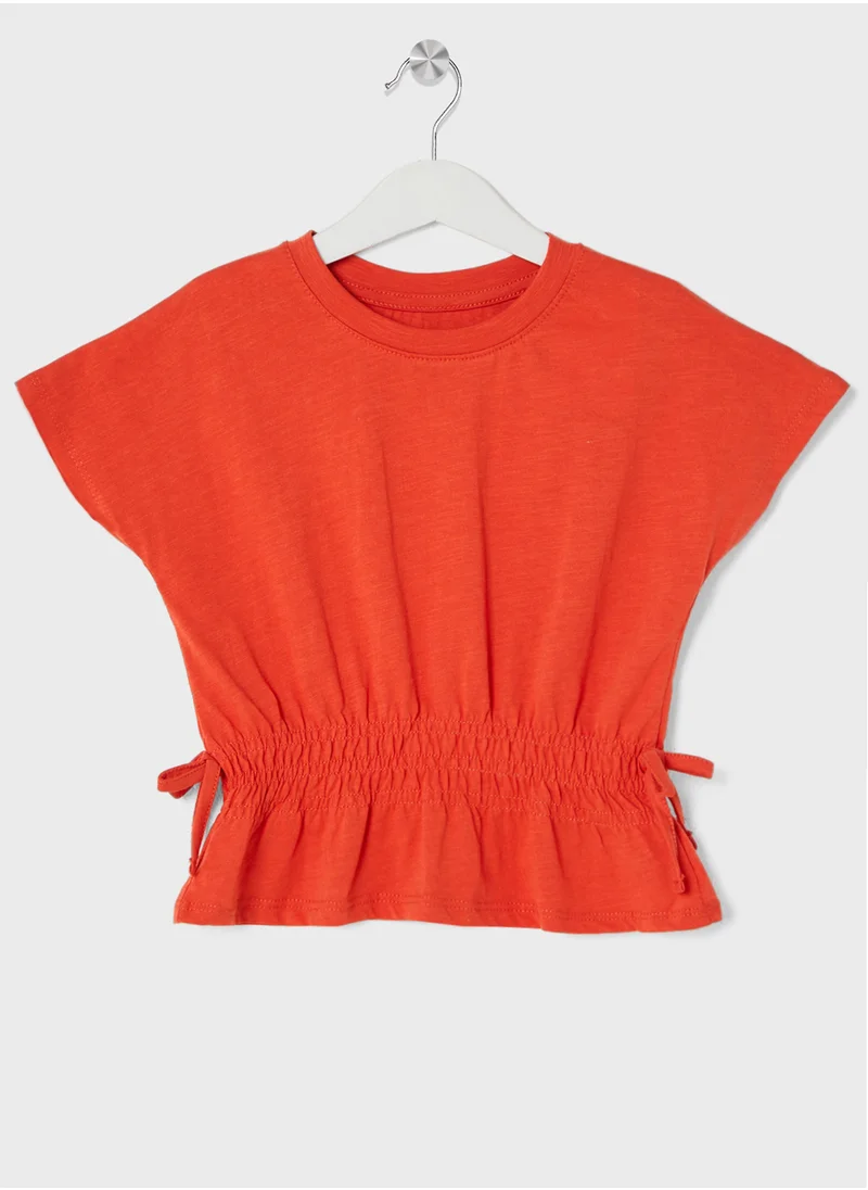 اتش اند ام Cotton Jersey Peplum Top