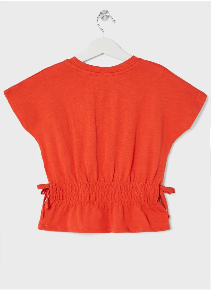 اتش اند ام Cotton Jersey Peplum Top