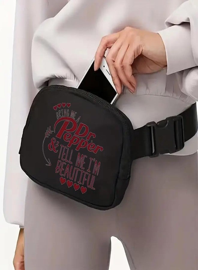 MONNYCAR Dr Pepper Mini Crossbody Sling Bag Chest Bag Fanny Pack Running for Men Women Workout Travelling,Minimalist Chest Shoulder Pack,Lightweight Casual Waist Fanny Pack for Travel, Daily Use - Image 4