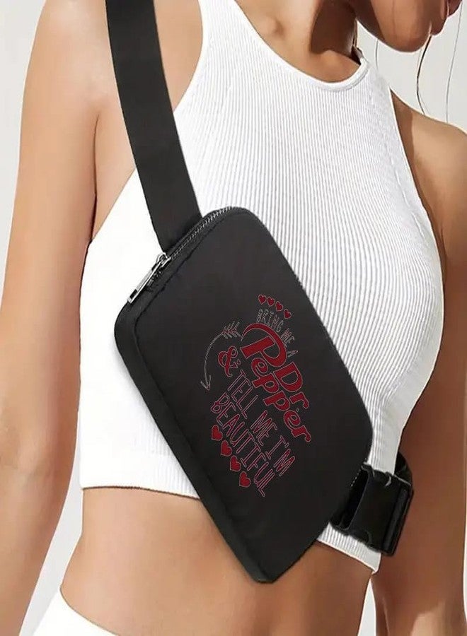 MONNYCAR Dr Pepper Mini Crossbody Sling Bag Chest Bag Fanny Pack Running for Men Women Workout Travelling,Minimalist Chest Shoulder Pack,Lightweight Casual Waist Fanny Pack for Travel, Daily Use - Image 2