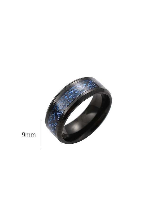 NIBEMINENT Stainless Steel Luminous Dragon Design Band Ring - Image 3