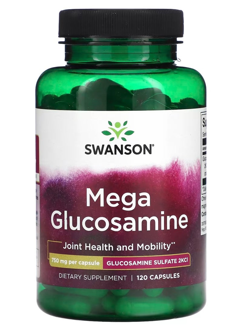 Swanson, Mega Glucosamine, 750 mg, 120 Capsules