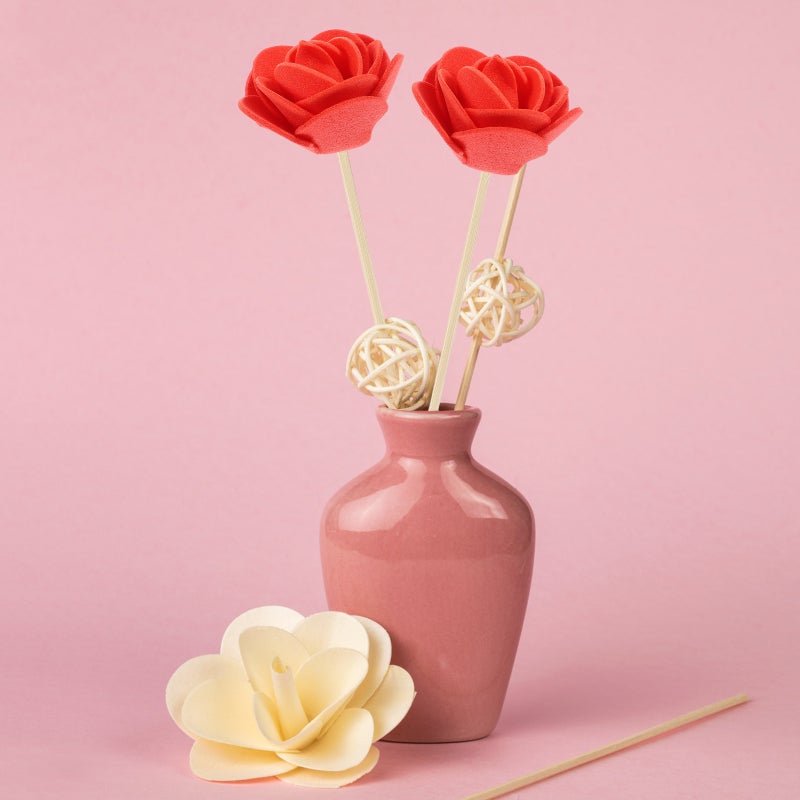 200pcs Flowers Artificial Roses for Crafts DIY Bouquet Making Materials - Image 5