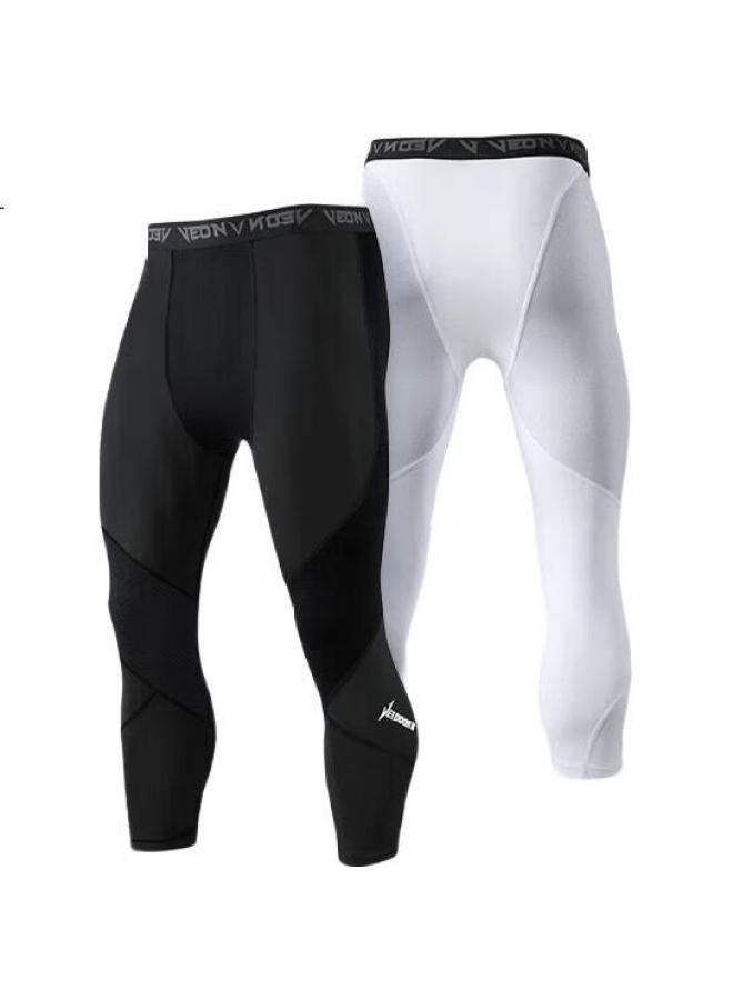 Veidoorn Basketball Compression Shorts, Sports Training Fitness Breathable High-Elasticity Compression Pants, Running For Men - Image 2