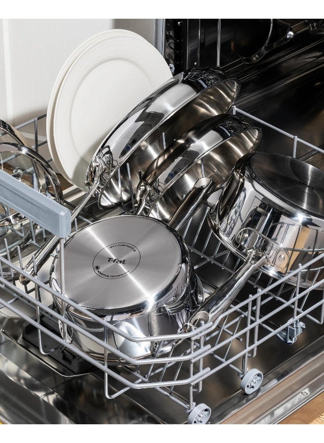 T-fal Pro Tri-Ply Stainless Steel, 13 Piece Pots and Pans Cookware Set, E525SD64 - Image 2