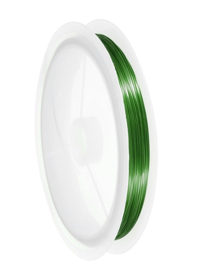 MECCANIXITY 24 Gauge Copper Wire for Jewelry Making Tarnish Resistant Beading Wire for Jewelry Making Crafts Supplies, Green, 59FT - Image 1