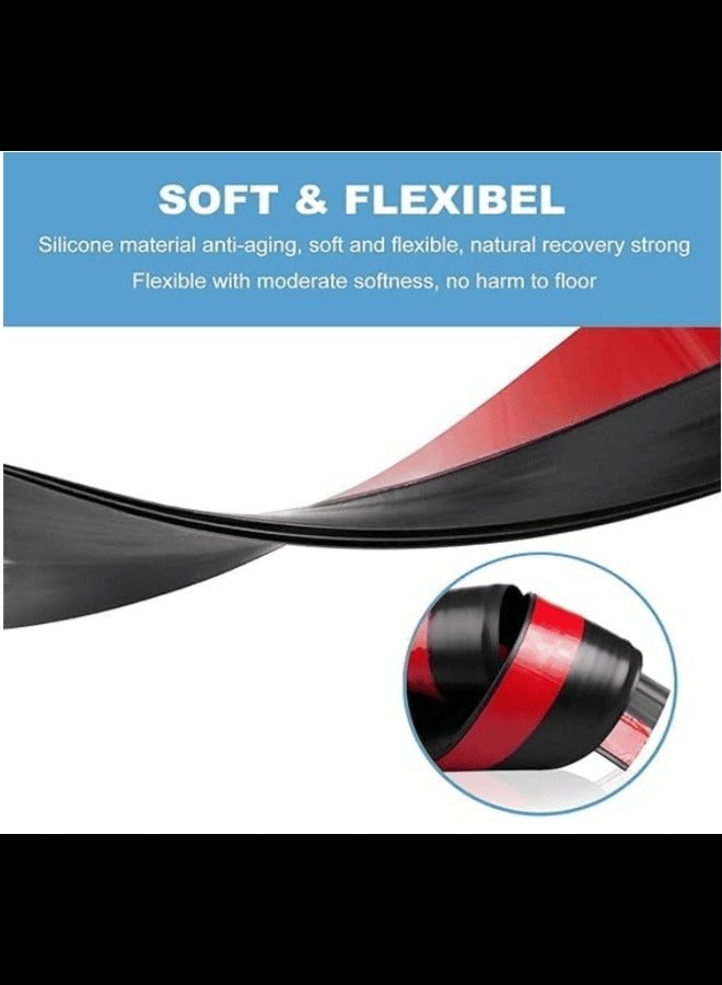 Door Draft Stopper, 120cm Under Door Seal, Exterior & Interior Doors, Noise & Dust Insulation, Black (Black, 120 cm) - Image 5