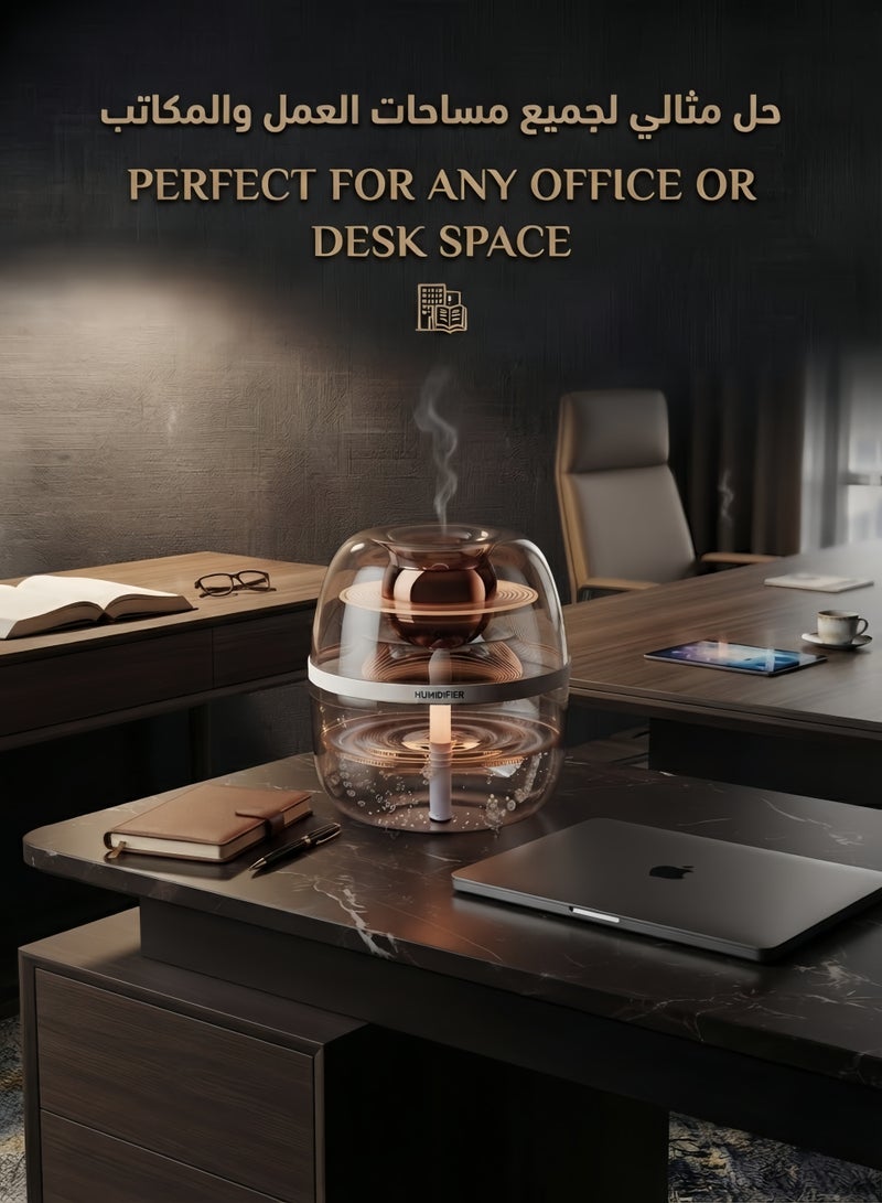 3L Humidifier & Aroma Diffuser With Light,Air Purifier for Room – Cool Mist Essential Oil Diffuser with Dual Nozzles,Quiet Operation up to 20H, Auto Shut-Off, Scented Fragrance with Light, Transparent Design - Image 5