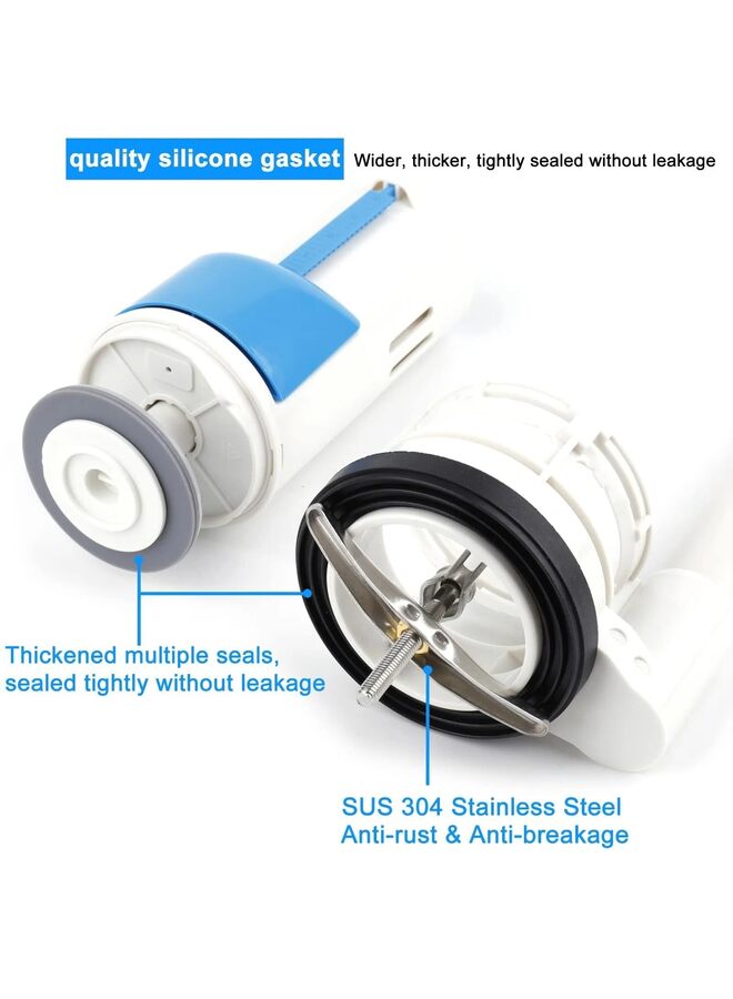 2 Inch Toilet Flush Valves, Toilet Repair Kit Dual Flush Valve Replacement Kit Fit for One Piece Toilet Top Push Button Valve (8/10.8" Height)(27) - Image 2