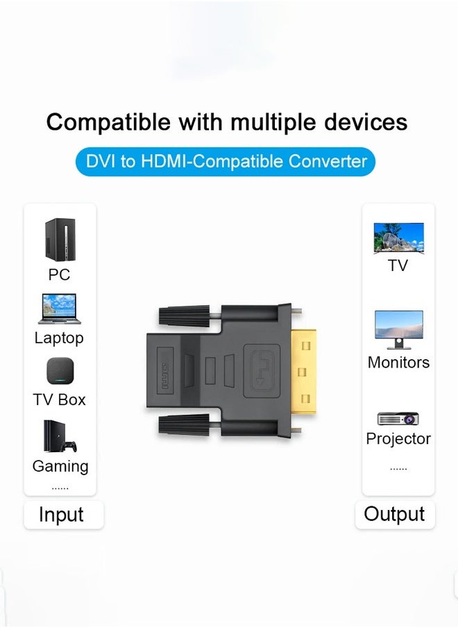 Taimi محول DVI إلى HDMI ثنائي الاتجاه DVI ذكر إلى HDMI أنثى محول يدعم 1080P ثلاثي الأبعاد لـ PS3 PS4 TV Box جهاز عرض بلو راي HDTV  - Image 5