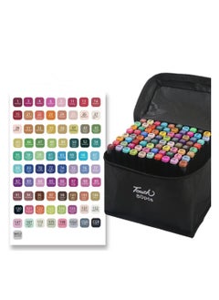 Generic 80 Pcs Permanent Multicolor Markers Set Dual Tip Art Pens Set for Graphic Design Drawing Graffiti Coloring Highlighting Underlining  - Image 1