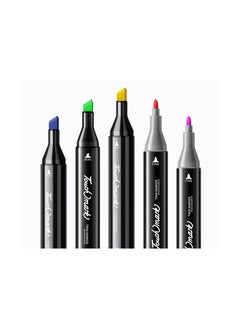 Generic 80 Pcs Permanent Multicolor Markers Set Dual Tip Art Pens Set for Graphic Design Drawing Graffiti Coloring Highlighting Underlining  - Image 5