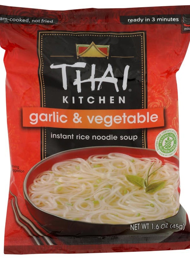 Thai Kitchen Gluten Free Garlic & Vegetable Instant Rice Noodle Soup, 1.6 Oz - Image 1