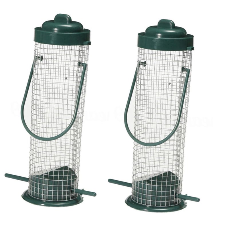 2 Pcs Hanging Bird Feeder Outdoor Garden Decoration Plastic Reusable For Canary Parrot - Image 2