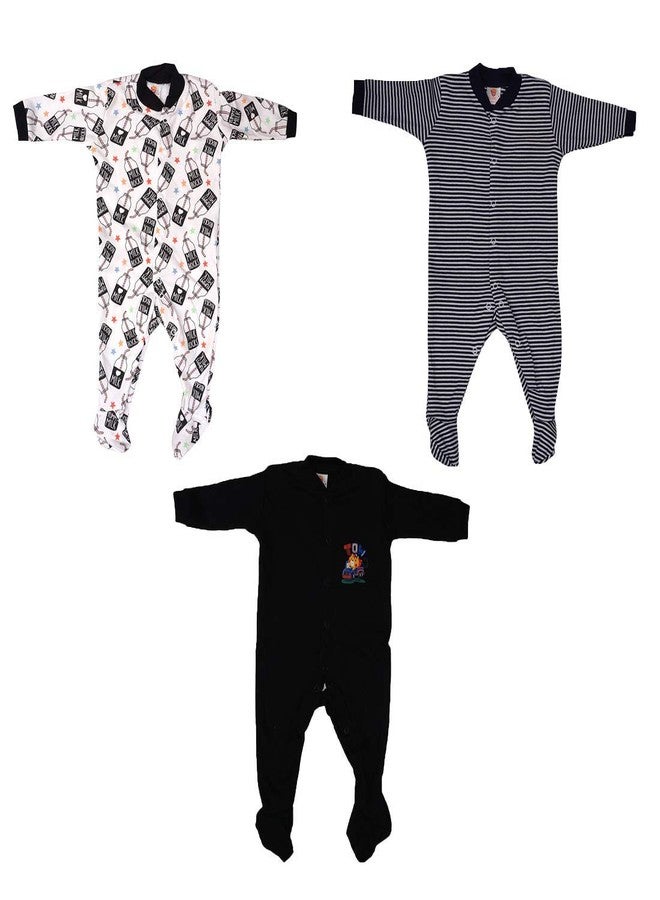 Mini Berry Babyneeds New Born Baby Multi-Color Long Sleeve Cotton Sleep Suit Romper for Boys and Girls Set of 18 - Image 1