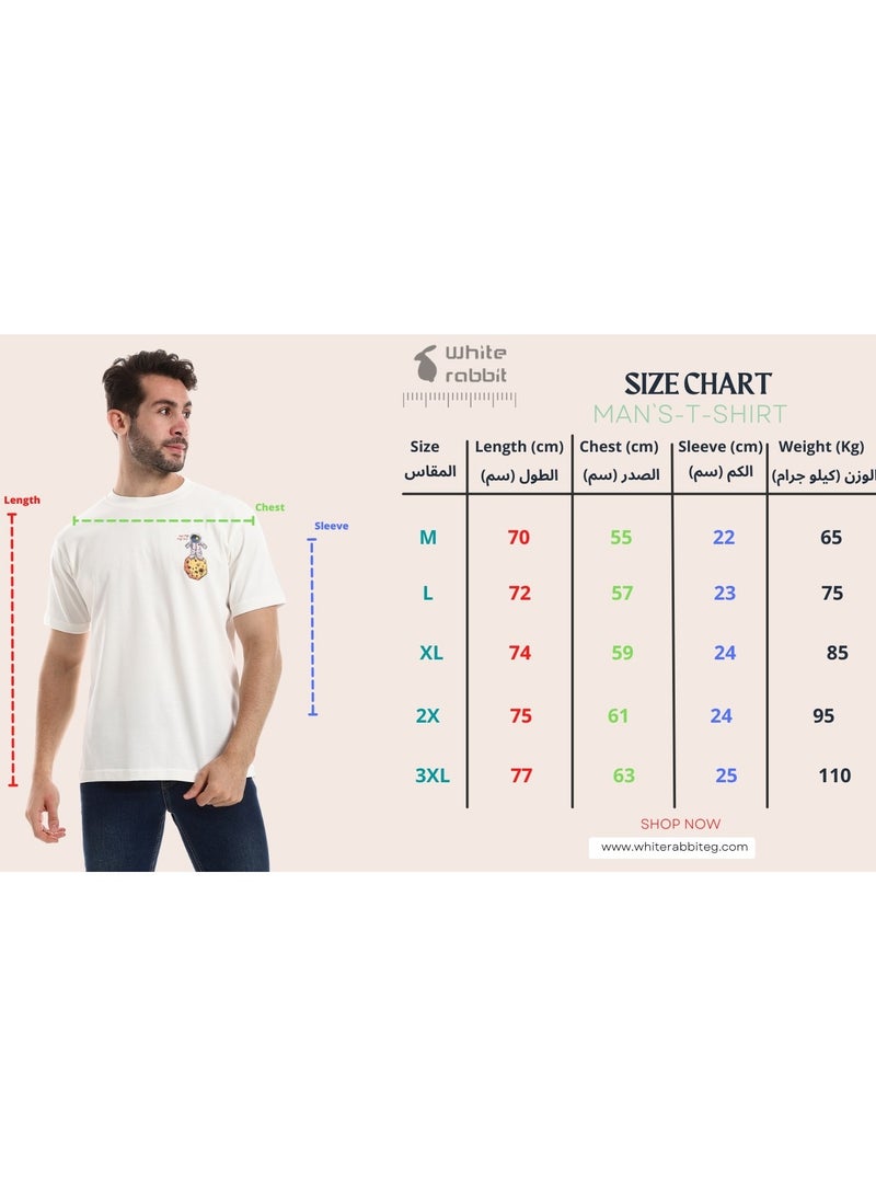 WHITE RABBIT White Rabbit Chest & Back Short Sleeves Printed Tee  - Image 5