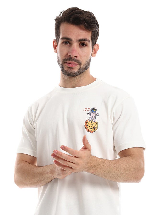 WHITE RABBIT White Rabbit Chest & Back Short Sleeves Printed Tee  - Image 4