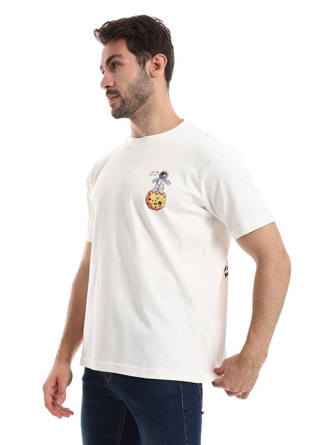 WHITE RABBIT White Rabbit Chest & Back Short Sleeves Printed Tee  - Image 2