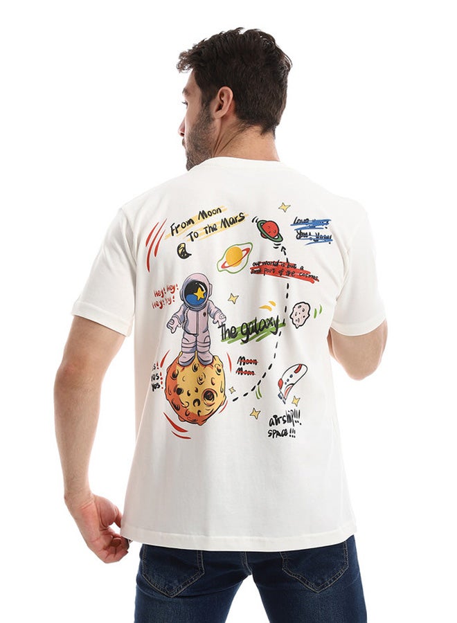 WHITE RABBIT White Rabbit Chest & Back Short Sleeves Printed Tee  - Image 3