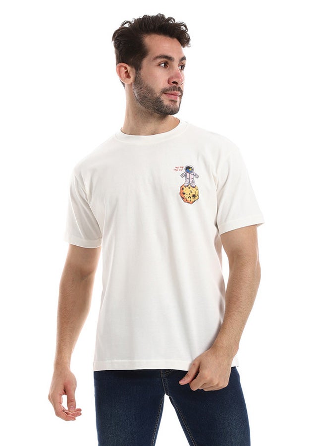 WHITE RABBIT White Rabbit Chest & Back Short Sleeves Printed Tee  - Image 1