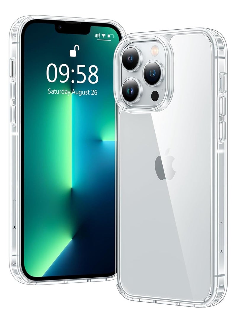 Mismo Clear Shockproof Case for iPhone 13 Pro Max – Ultra Thin Transparent TPU Cover, Anti-Scratch & Anti-Yellowing Crystal Clear Protective Bumper Case - Clear - Image 1