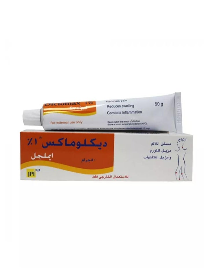 DICLOMAX 1% Pain Relief Emulgel 50 G  - Image 3