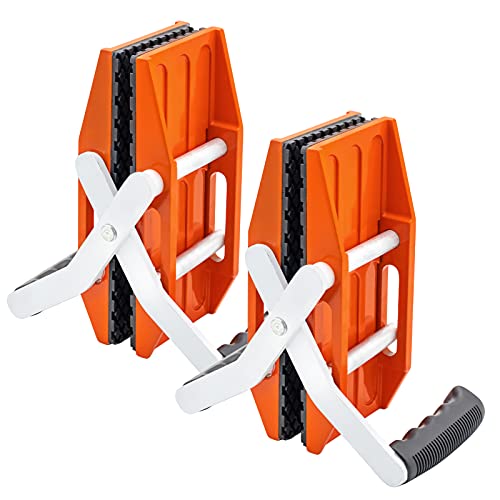 SDRTOP 2 PACK Double Handed Stone Carrying Clamps with Black Rubber-lined, Granite Panel Carriers Lifting Tools, 660lbs Transporting Heavy Duty Carry Clamp for Glass Quartz Slabs Marble - Image 1