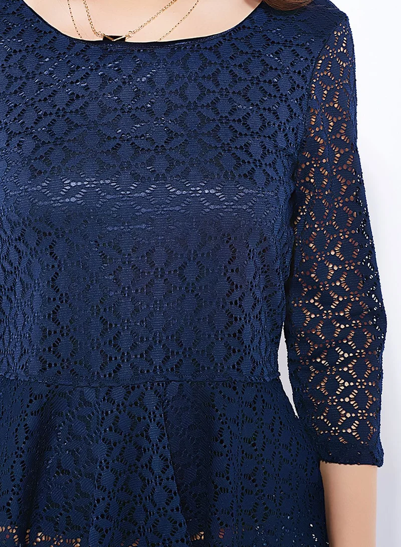 VERO MODA Jilla Lace Peplum Top