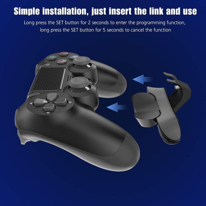 DRILI Paddles for PS4 Controller, Back Button Attachment for PS4 Controller, TURBO Function/Memory Function/Plug And Play, PS4 controller accessories - Image 3