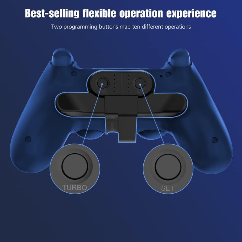 DRILI Paddles for PS4 Controller, Back Button Attachment for PS4 Controller, TURBO Function/Memory Function/Plug And Play, PS4 controller accessories - Image 2