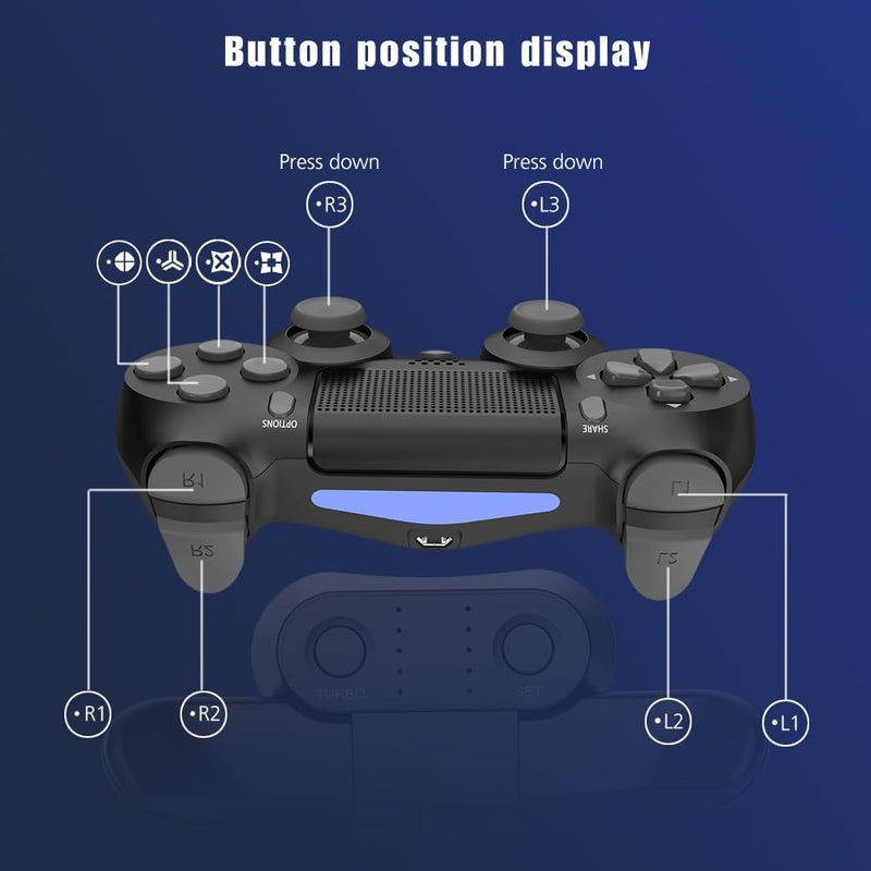 DRILI Paddles for PS4 Controller, Back Button Attachment for PS4 Controller, TURBO Function/Memory Function/Plug And Play, PS4 controller accessories - Image 4