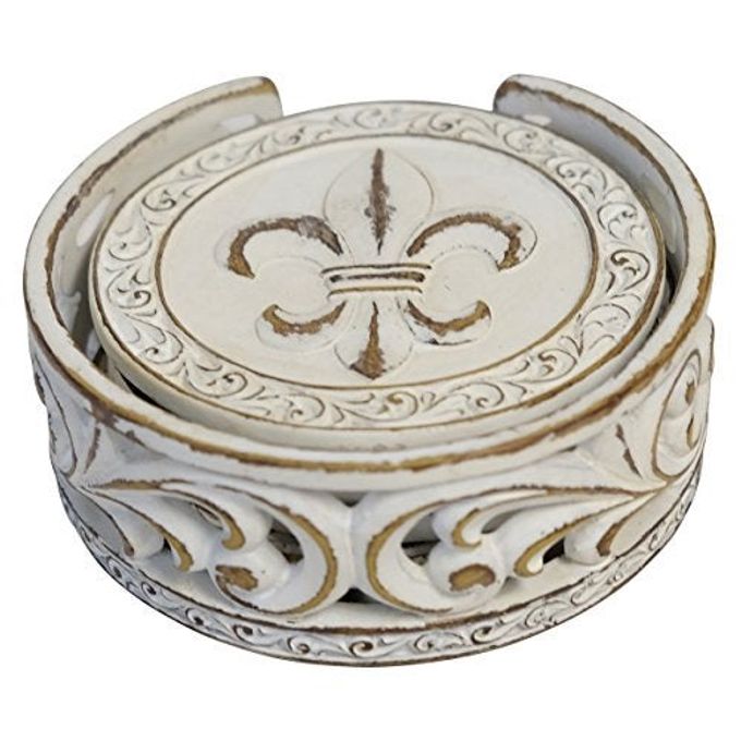 LL Home Fdl Scrolls Coasters - Image 1