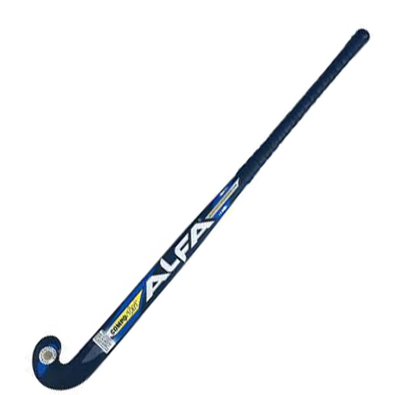 ALFA Compo 1001 Limited Edition Black Carbon, Kevlar and Glass Fibre Hockey Stick with Stick Bag and Hollow Ball (37 Inches) - Image 2