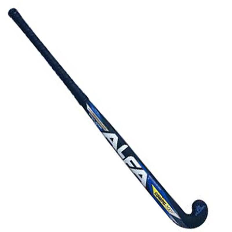 ALFA Compo 1001 Limited Edition Black Carbon, Kevlar and Glass Fibre Hockey Stick with Stick Bag and Hollow Ball (37 Inches) - Image 1