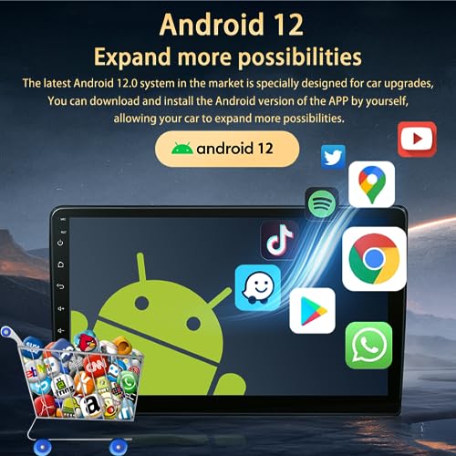 CZSWCH Android 12 Radio for Ford Expedition (2007-2017) Stereo 9 inch IPS Screen 8 Core (3G+32G) Build-in Wireless Carplay/Android Auto/WiFi/Bluetooth Free AHD Camera - Image 3