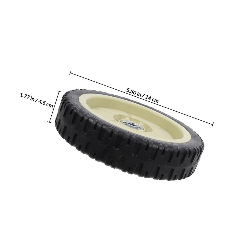 Universal Lawn Mower Replacement Wheels And Bracket Set Black - Image 3
