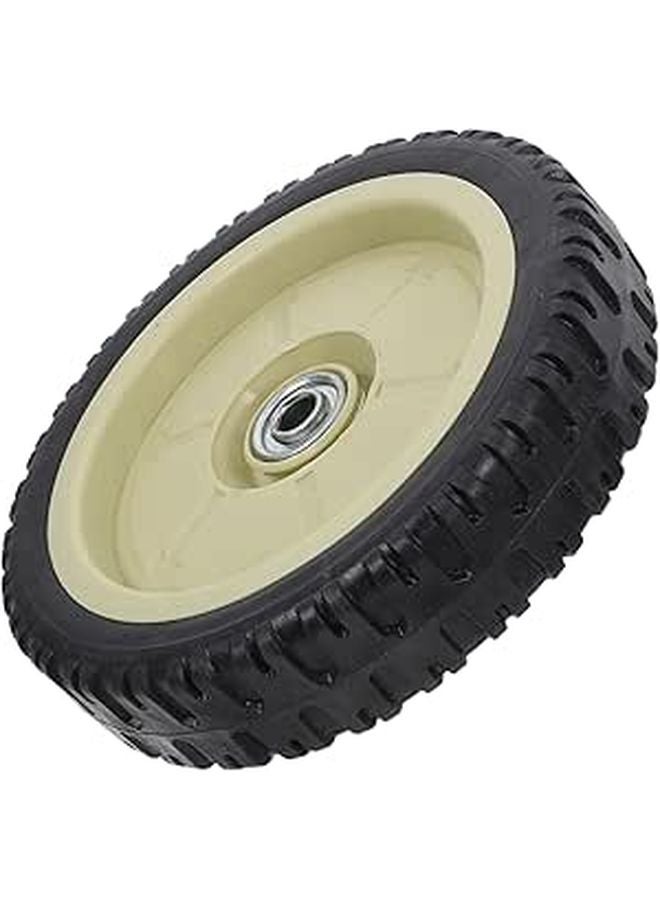 Universal Lawn Mower Replacement Wheels And Bracket Set Black - Image 1