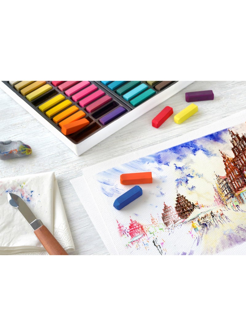 Faber-Castell Creative Studio Mini Soft Pastels Set, 48 Vibrant Colors - Art Supplies - Image 4