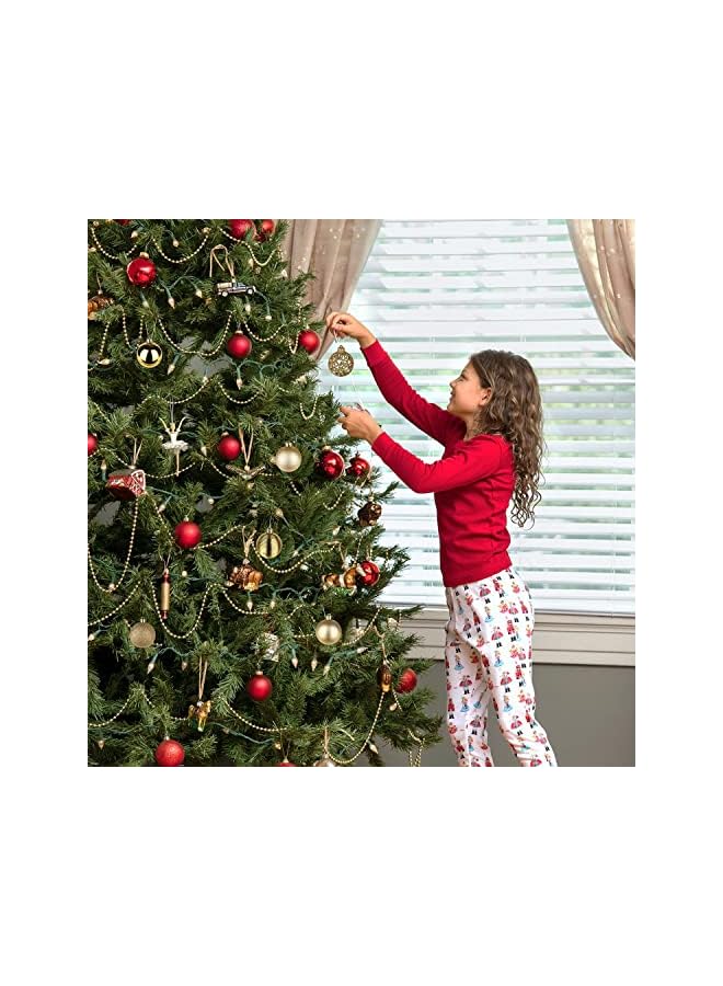 The Bros مجموعة زينة كرات عيد الميلاد 101 قطعة مع قمة شجرة عيد الميلاد، كرات معلقة غير قابلة للكسر لتزيين شجرة عيد الميلاد، كرات زينة لحفلات العيد لتزيين عيد الميلاد (ذهبي) - Image 3