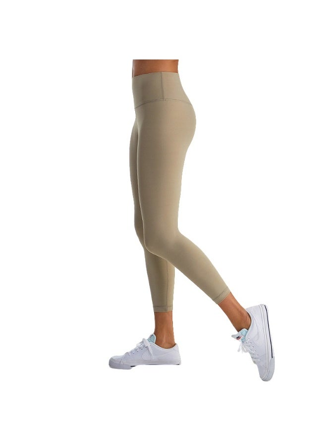 NIBEMINENT Essential/Pure&Plain 7/8 Leggings, High Waisted Compression Soft Pants Workout Athletic Yoga Pants 24" - Image 1