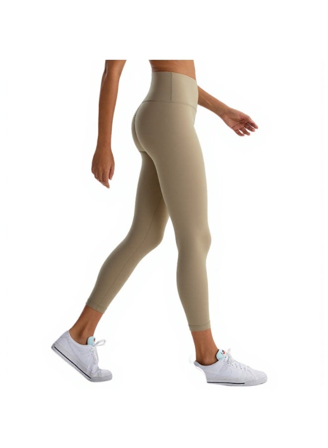 NIBEMINENT Essential/Pure&Plain 7/8 Leggings, High Waisted Compression Soft Pants Workout Athletic Yoga Pants 24" - Image 3